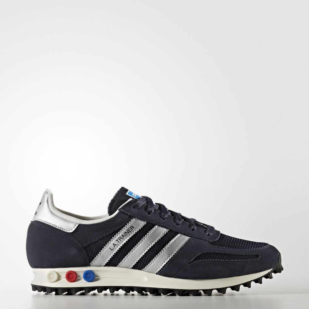 Adidas La Trainer Og - Originals ανδρικα - Ασημι/Σκουρο Μπλε,Μέγεθος: EU 36 – 54 2/3 (987DSOEF)